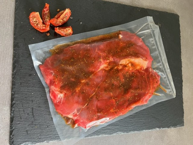 Basse côte de bœuf marinée saveur mexicaine