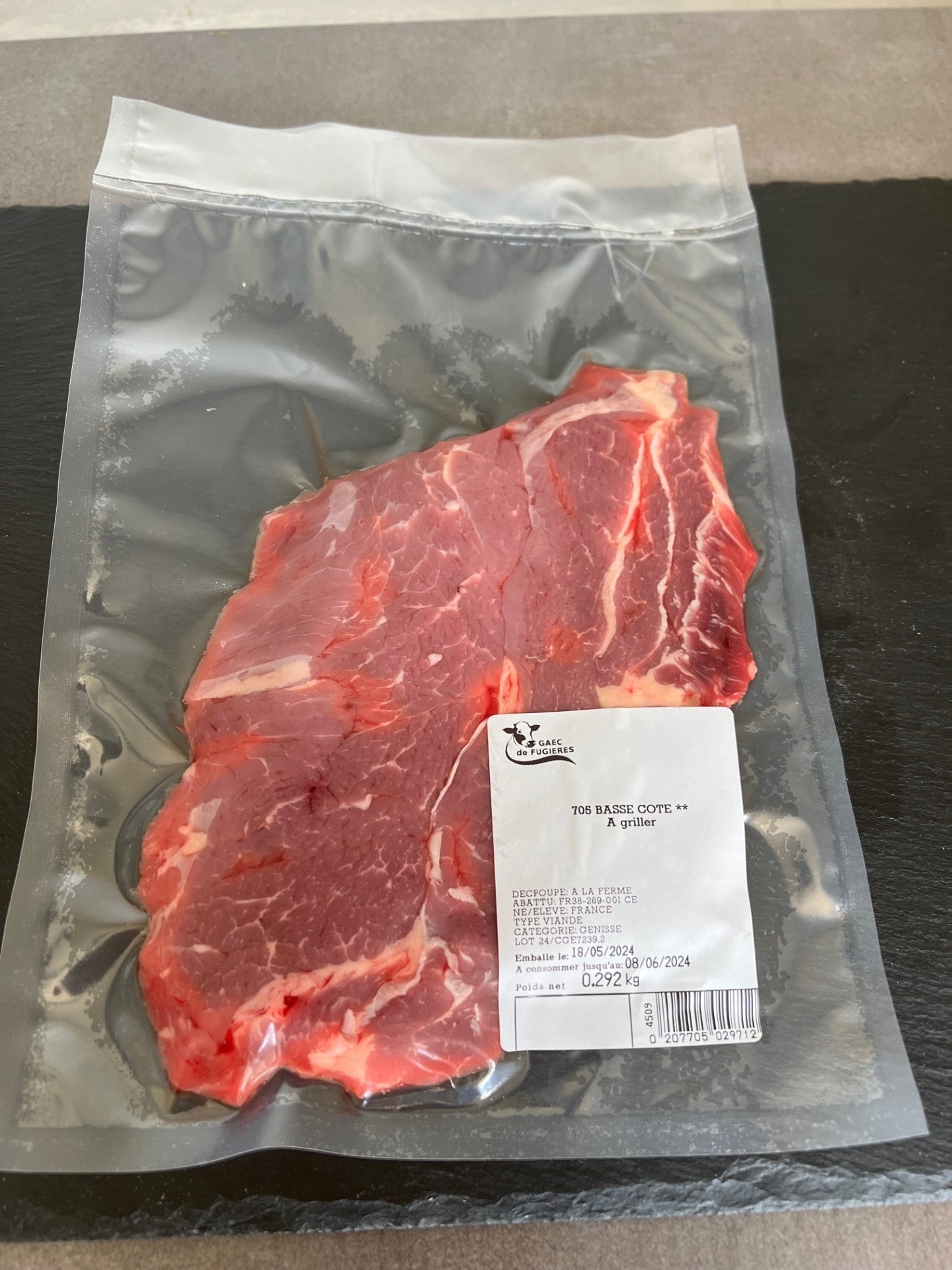 Basse côte de bœuf à griller