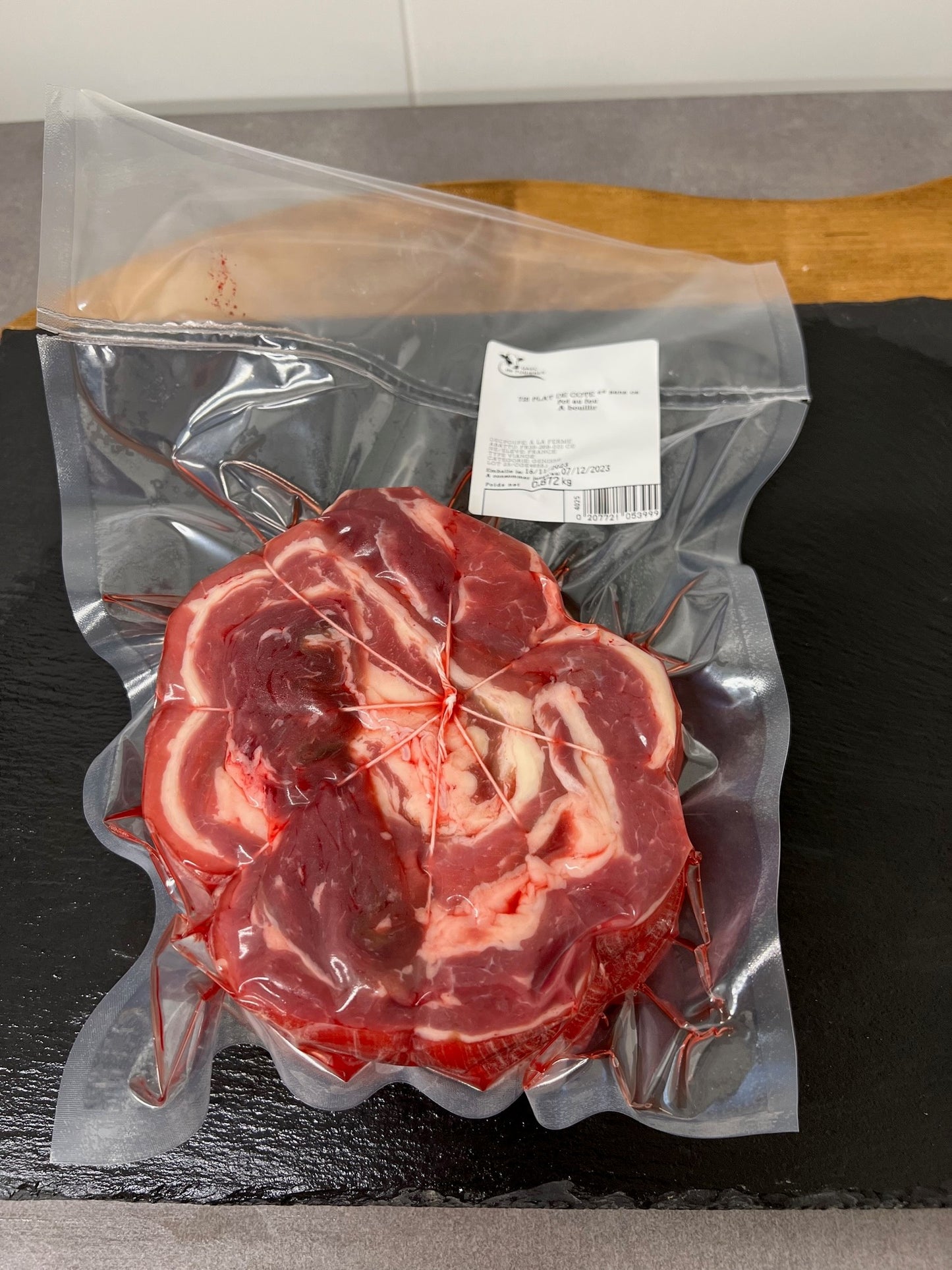 pot au feu emballé sous vide